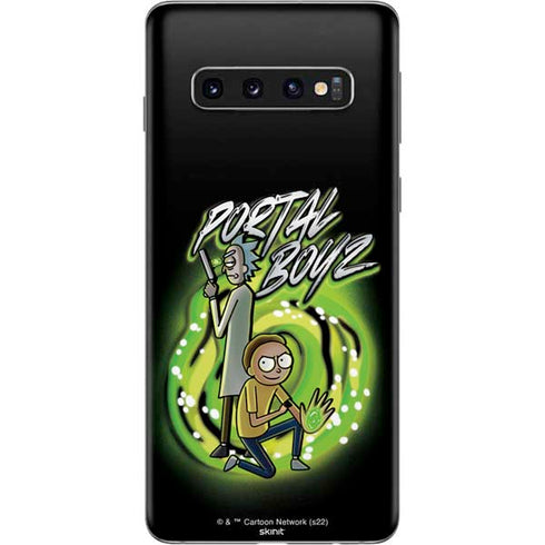 Adult Swim Rick and Morty Portal Boyz Galaxy S10 Skin