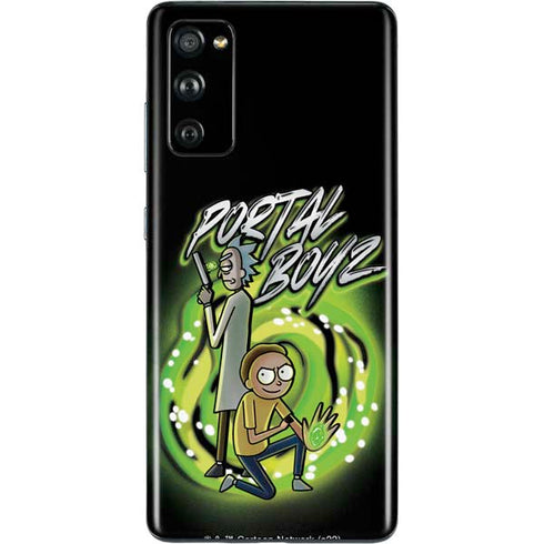Adult Swim Rick and Morty Portal Boyz Galaxy S20 Fan Edition Skin