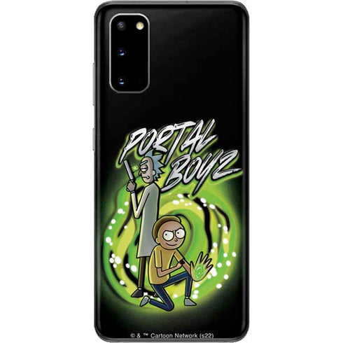 Adult Swim Rick and Morty Portal Boyz Galaxy S20 Skin