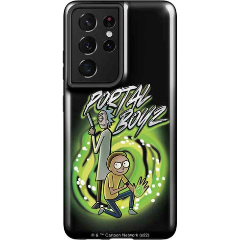 Adult Swim Rick and Morty Portal Boyz Galaxy S21 Ultra 5G Pro Case