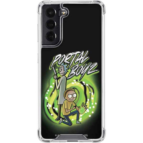 Adult Swim Rick and Morty Portal Boyz Galaxy S22 Clear Case