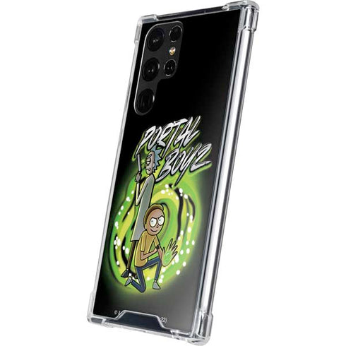 Adult Swim Rick and Morty Portal Boyz Galaxy S22 Ultra Clear Case