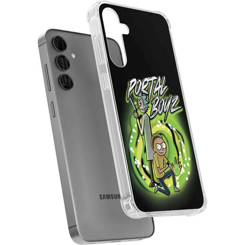 Adult Swim Rick and Morty Portal Boyz Galaxy S24 Plus Clear Case