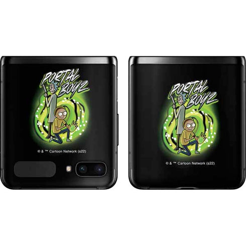 Adult Swim Rick and Morty Portal Boyz Galaxy Z Flip Skin