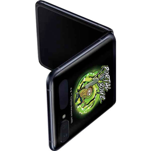Adult Swim Rick and Morty Portal Boyz Galaxy Z Flip Skin