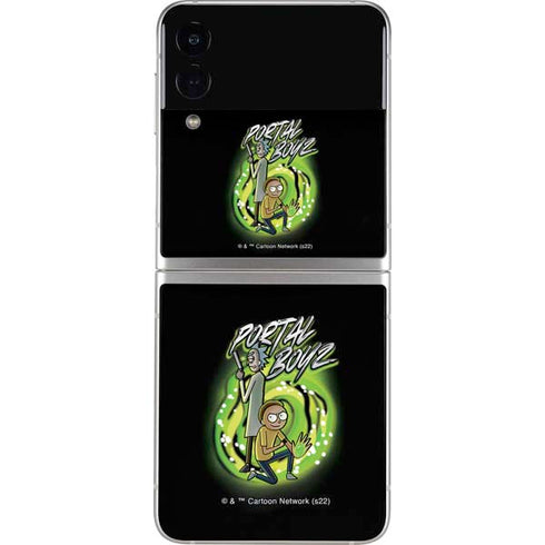 Adult Swim Rick and Morty Portal Boyz Galaxy Z Flip4 5G Skin