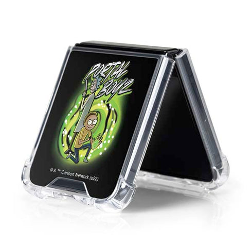 Adult Swim Rick and Morty Portal Boyz Galaxy Z Flip5 5G Clear Case