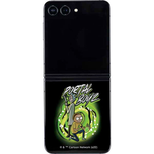 Adult Swim Rick and Morty Portal Boyz Galaxy Z Flip5 5G Skin