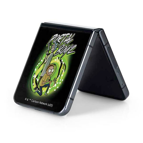 Adult Swim Rick and Morty Portal Boyz Galaxy Z Flip5 5G Skin