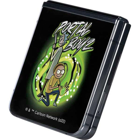 Adult Swim Rick and Morty Portal Boyz Galaxy Z Flip5 5G Skin