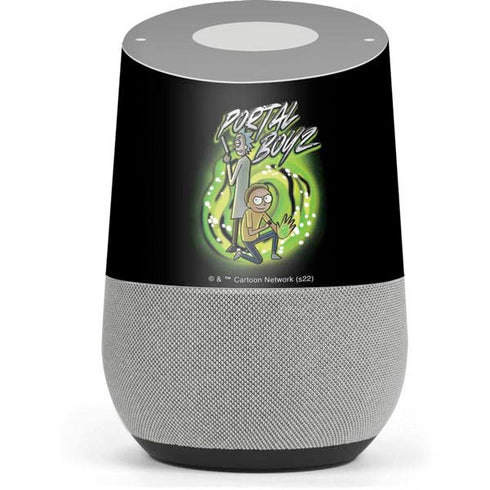 Adult Swim Rick and Morty Portal Boyz Google Home Skin