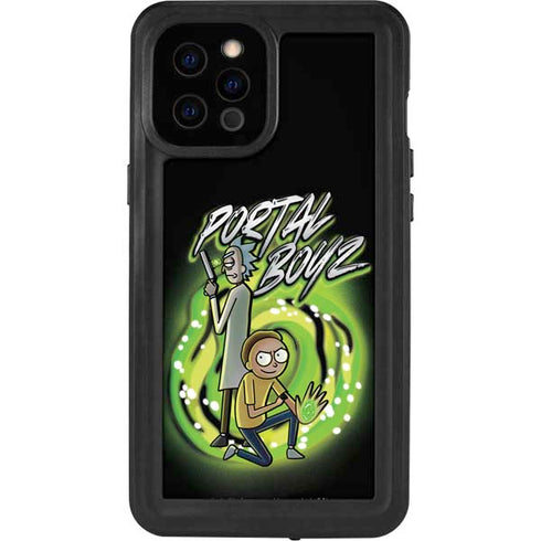 Adult Swim Rick and Morty Portal Boyz iPhone 12 Pro Max Waterproof Case