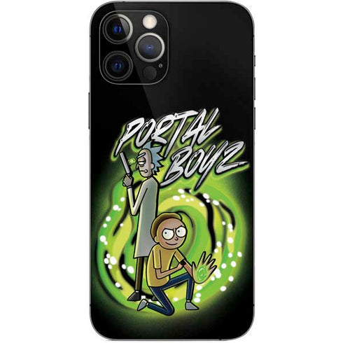 Adult Swim Rick and Morty Portal Boyz iPhone 12 Pro Skin