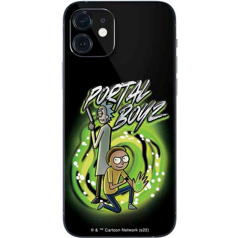 Adult Swim Rick and Morty Portal Boyz iPhone 12 Skin