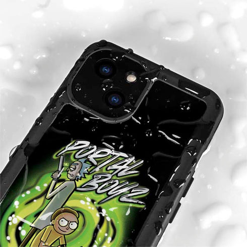 Adult Swim Rick and Morty Portal Boyz iPhone 13 Mini Waterproof Case