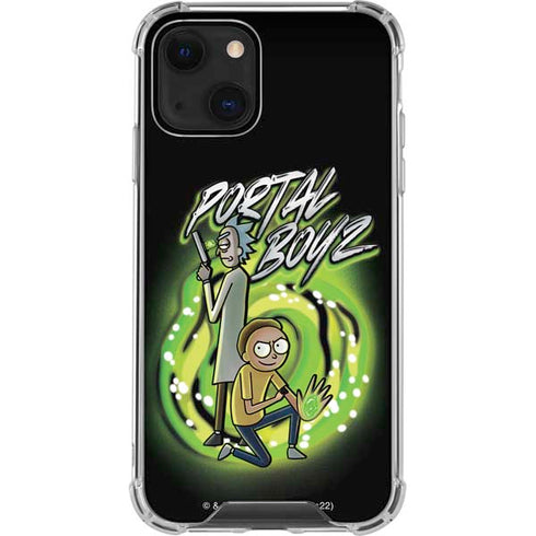Adult Swim Rick and Morty Portal Boyz iPhone 14 Clear Case