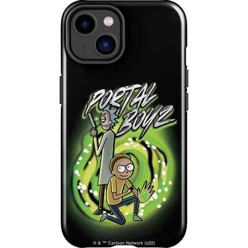 Adult Swim Rick and Morty Portal Boyz iPhone 14 Plus Impact Case