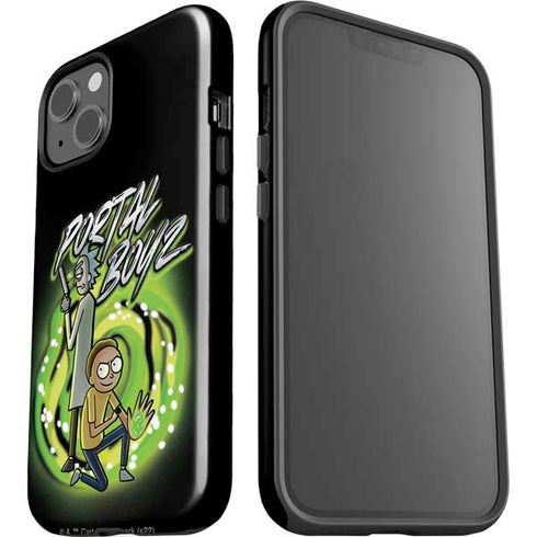 Adult Swim Rick and Morty Portal Boyz iPhone 15 Plus Impact Case