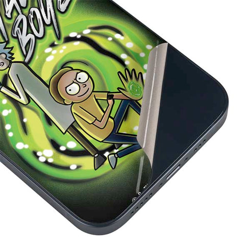 Adult Swim Rick and Morty Portal Boyz iPhone 14 Plus Skin