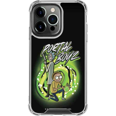 Adult Swim Rick and Morty Portal Boyz iPhone 15 Pro Clear Case
