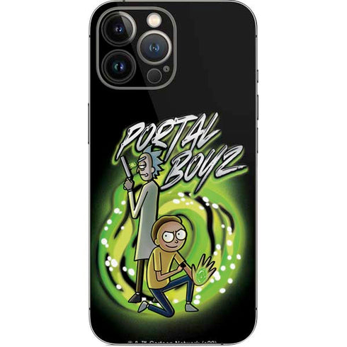 Adult Swim Rick and Morty Portal Boyz iPhone 14 Pro Max Skin
