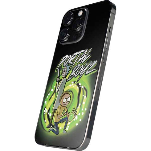 Adult Swim Rick and Morty Portal Boyz iPhone 14 Pro Max Skin