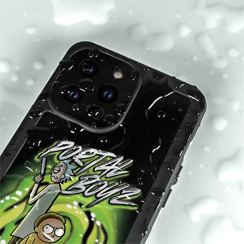 Adult Swim Rick and Morty Portal Boyz iPhone 14 Pro Max Waterproof Case