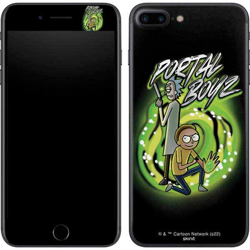 Adult Swim Rick and Morty Portal Boyz iPhone 8 Plus Skin