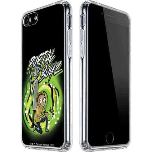 Adult Swim Rick and Morty Portal Boyz iPhone SE (2nd & 3rd Gen) Clear Case