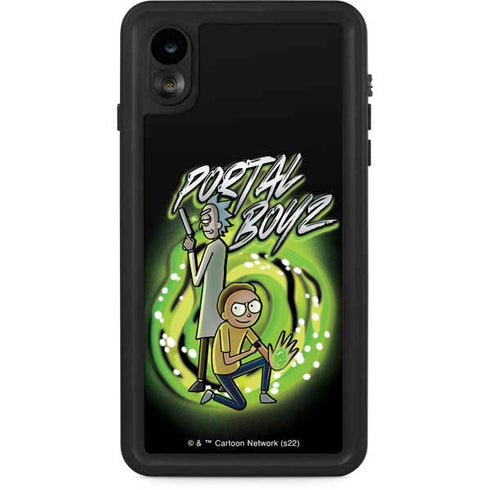 Adult Swim Rick and Morty Portal Boyz iPhone XR Waterproof Case