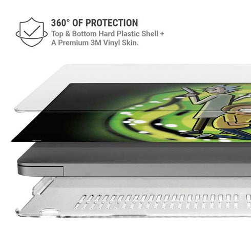 Adult Swim Rick and Morty Portal Boyz MacBook Pro 16in (2021-25) Case plus Skin