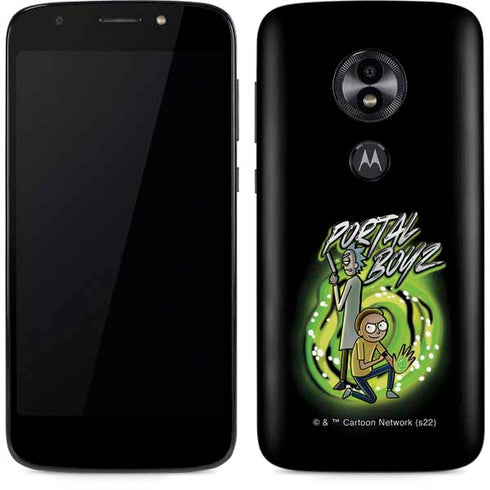 Adult Swim Rick and Morty Portal Boyz Moto E5 Play Skin