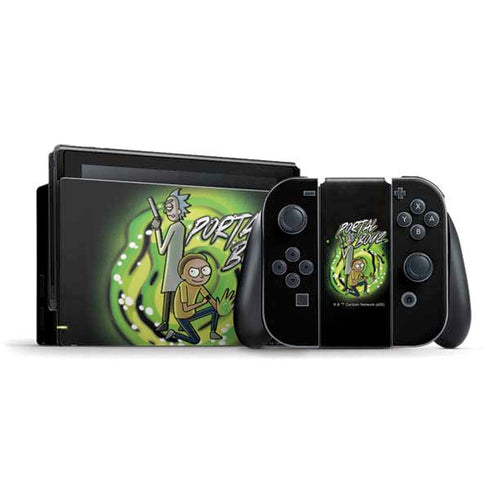Adult Swim Rick and Morty Portal Boyz Nintendo Switch Bundle Skin