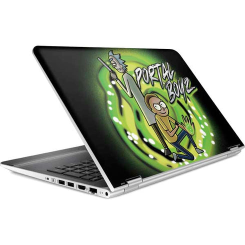 Adult Swim Rick and Morty Portal Boyz HP Pavilion Skin