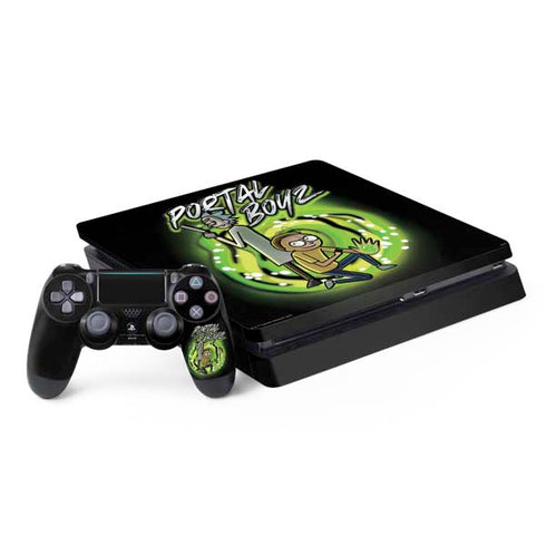 Adult Swim Rick and Morty Portal Boyz PS4 Slim Bundle Skin