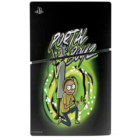 Adult Swim Rick and Morty Portal Boyz PS5 Slim Digital Edition Bundle Skin