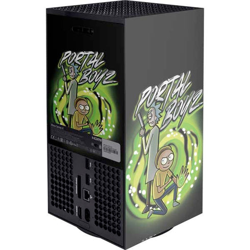 Adult Swim Rick and Morty Portal Boyz Xbox Series X Console Skin