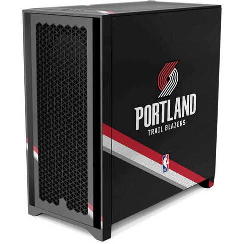 NBA Portland Trail Blazers Away Jersey Corsair 4000D Tempered Glass Mid-Tower ATX Case Skin