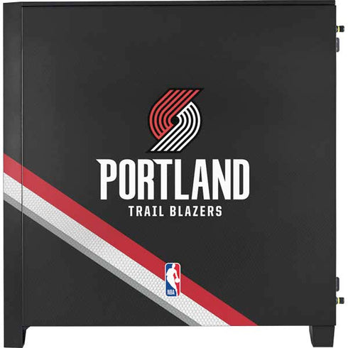 NBA Portland Trail Blazers Away Jersey Corsair 4000D Tempered Glass Mid-Tower ATX Case Skin