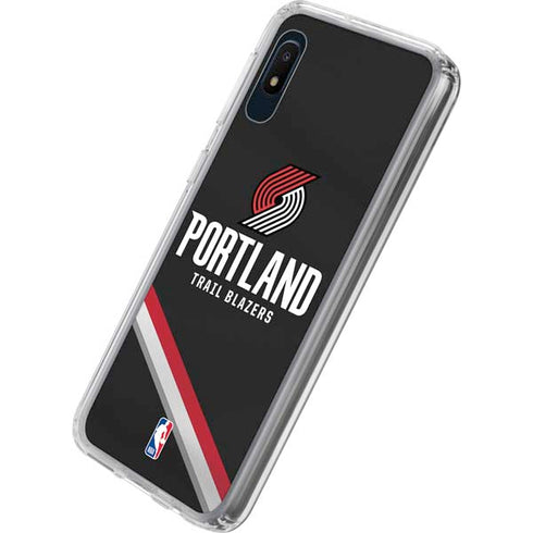 NBA Portland Trail Blazers Away Jersey Galaxy A10e Clear Case