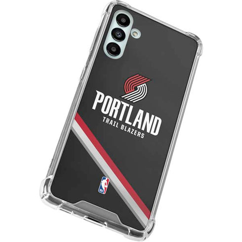 NBA Portland Trail Blazers Away Jersey Galaxy A13 5G Clear Case