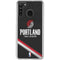 NBA Portland Trail Blazers Away Jersey Galaxy A21 Clear Case