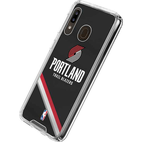 NBA Portland Trail Blazers Away Jersey Galaxy A30 Clear Case