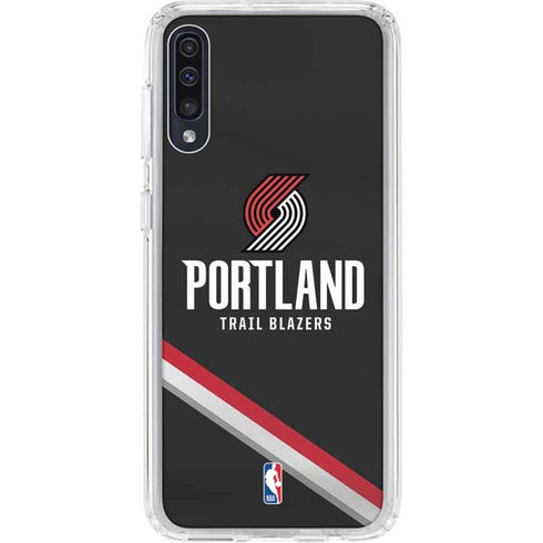 NBA Portland Trail Blazers Away Jersey Galaxy A50 Clear Case