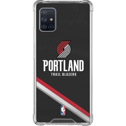 NBA Portland Trail Blazers Away Jersey Galaxy A51 5G Clear Case