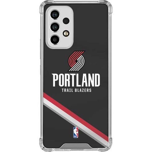 NBA Portland Trail Blazers Away Jersey Galaxy A53 5G Clear Case