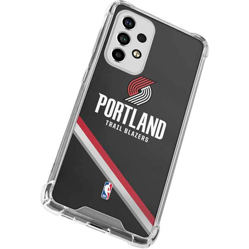 NBA Portland Trail Blazers Away Jersey Galaxy A53 5G Clear Case