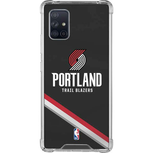 NBA Portland Trail Blazers Away Jersey Galaxy A71 5G Clear Case