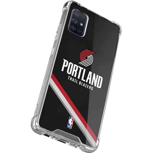 NBA Portland Trail Blazers Away Jersey Galaxy A71 5G Clear Case