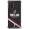 NBA Portland Trail Blazers Away Jersey Galaxy A72 5G Clear Case
